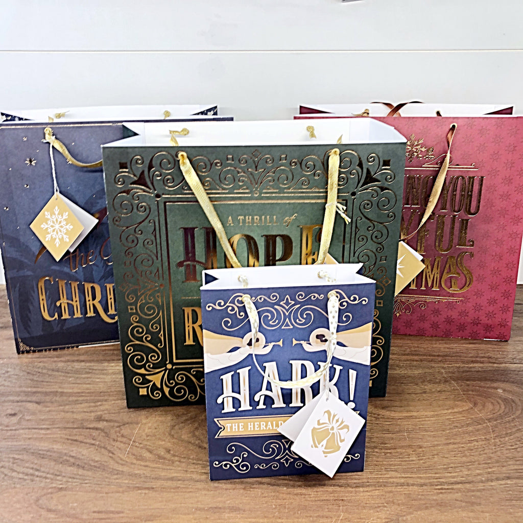 Gift Bags from 12x12 Patterned Paper - Using up Those Full Size Image Sheets