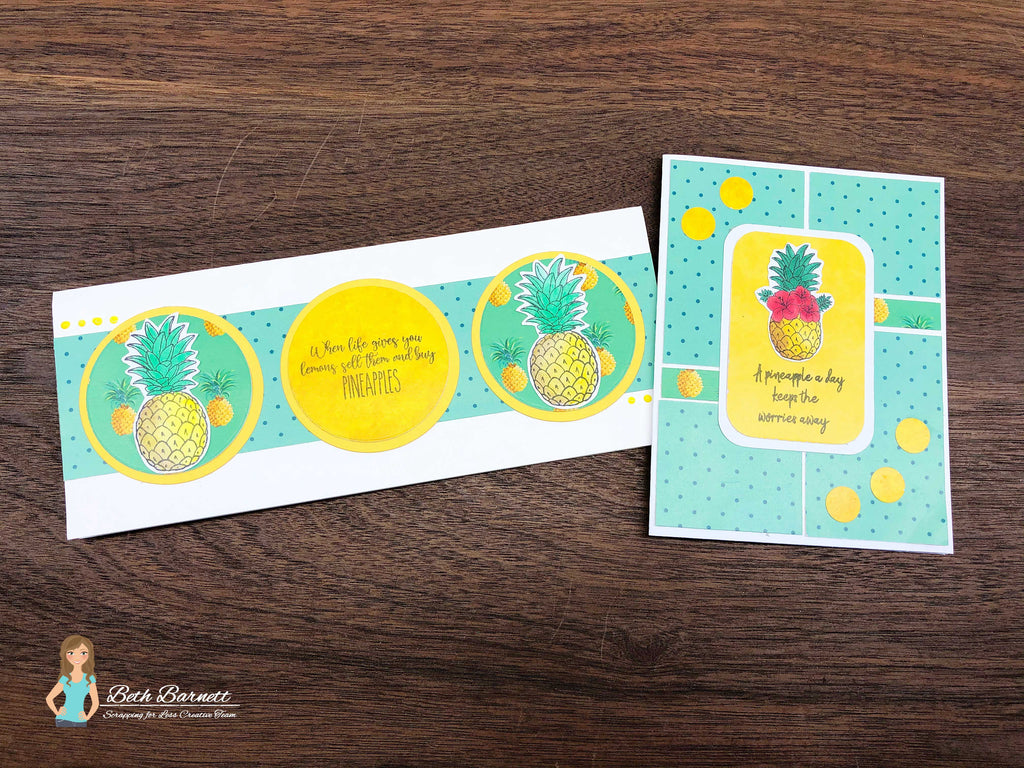 Two Tropical Themed Cards for Kristie's Card Challenge