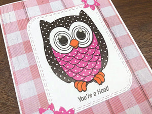 Paper Pieced Owl Card