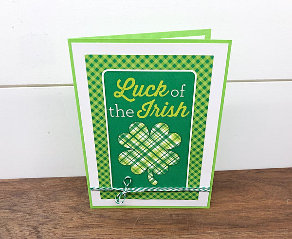 Cute St. Patrick’s Day Handmade Greeting Card, Luck of the Irish