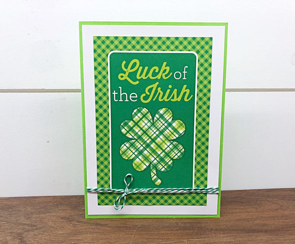 Cute St. Patrick’s Day Handmade Greeting Card, Luck of the Irish