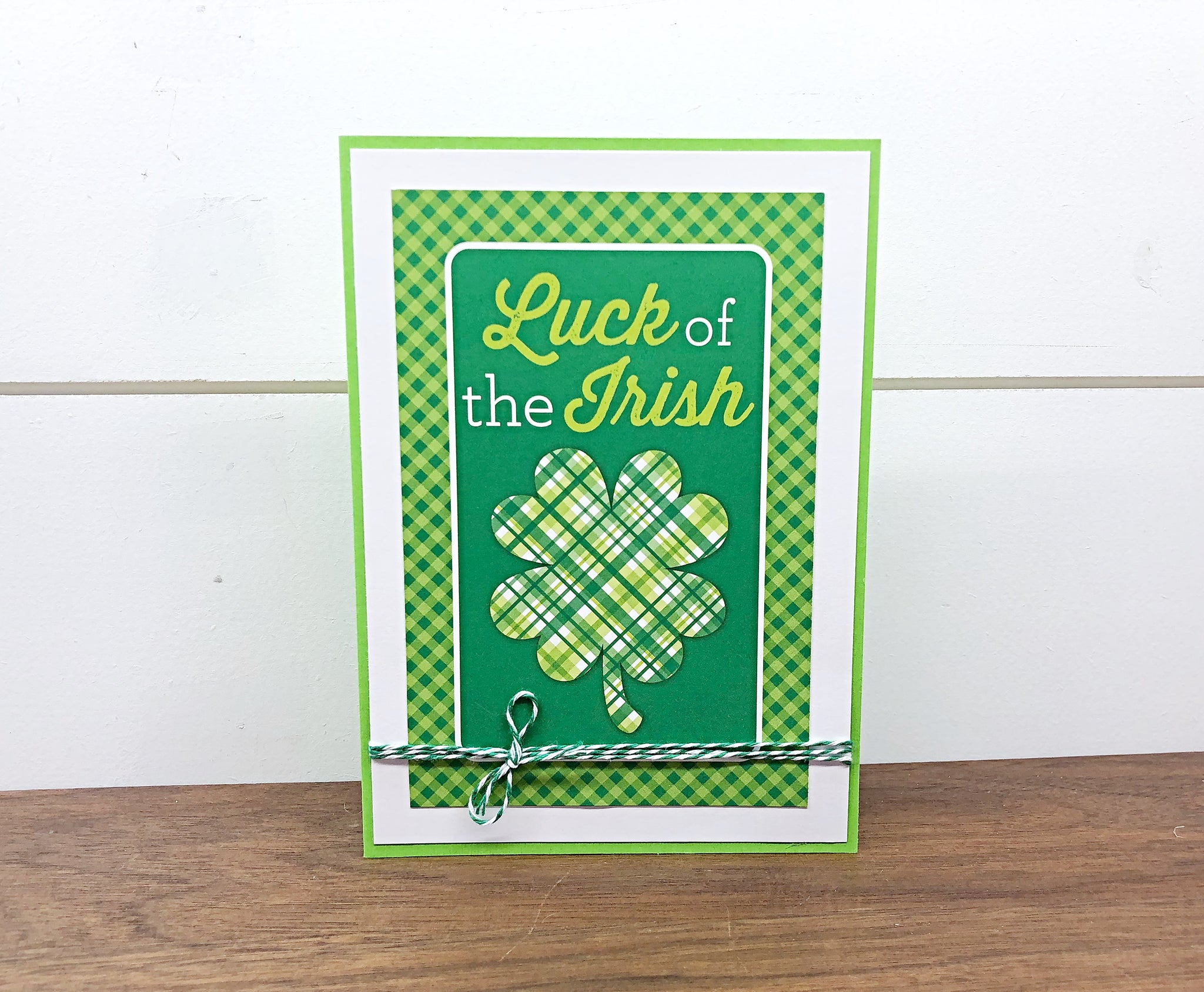 Cute St. Patrick’s Day Handmade Greeting Card, Luck of the Irish