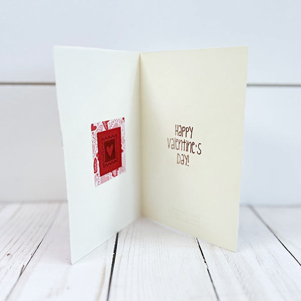 Sweetheart Valentine's Day Card, Handmade Happy Valentine's Day Greeting Card