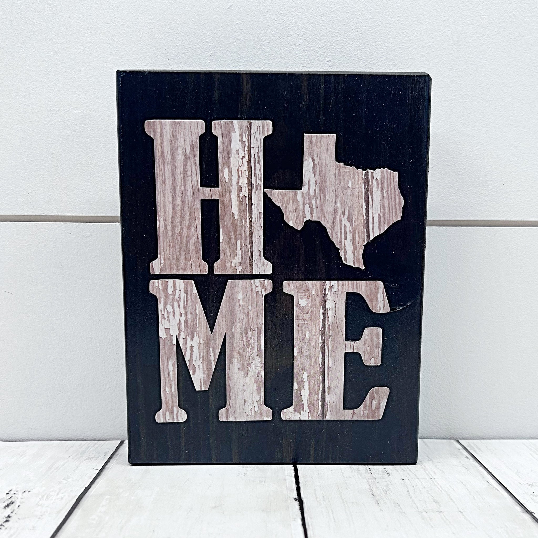Texas Home Shelf Sign | Farmhouse Style Decor
