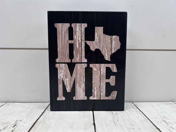 Texas Home Shelf Sign | Farmhouse Style Decor