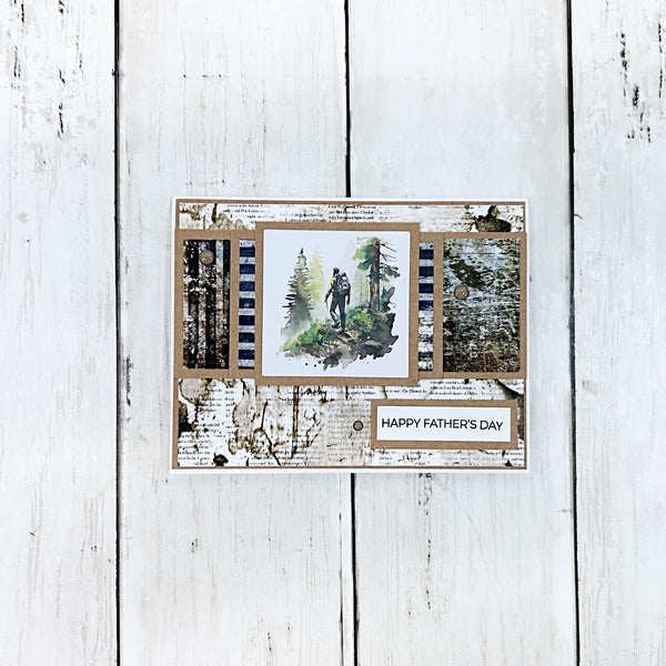 Rustic Happy Father’s Day Handmade Greeting Card