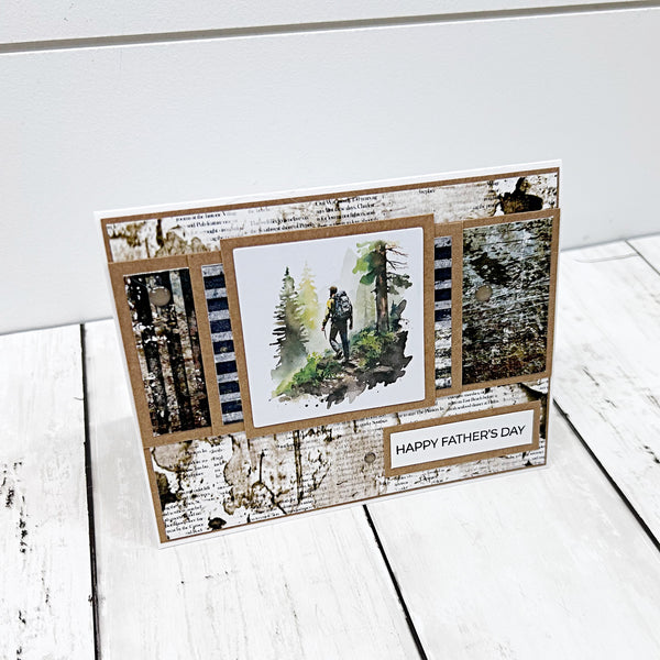 Rustic Happy Father’s Day Handmade Greeting Card