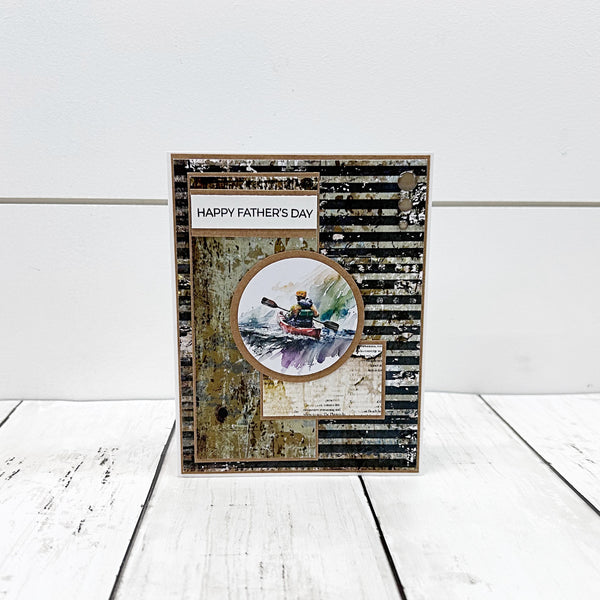 Rustic Happy Father’s Day Handmade Greeting Card