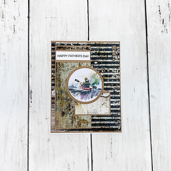 Rustic Happy Father’s Day Handmade Greeting Card