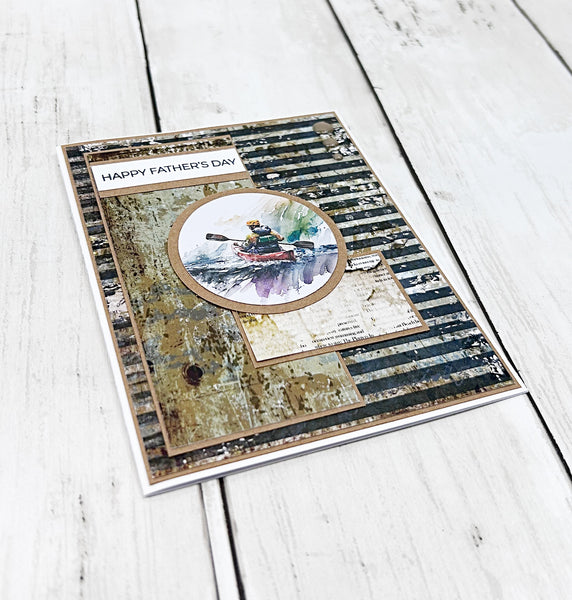 Rustic Happy Father’s Day Handmade Greeting Card