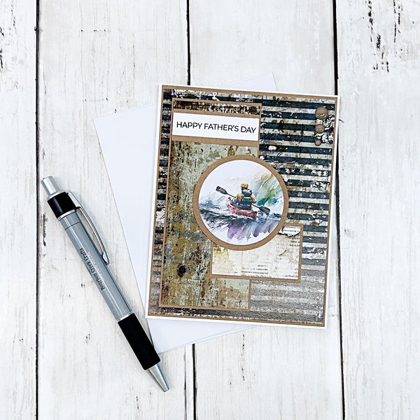 Rustic Happy Father’s Day Handmade Greeting Card