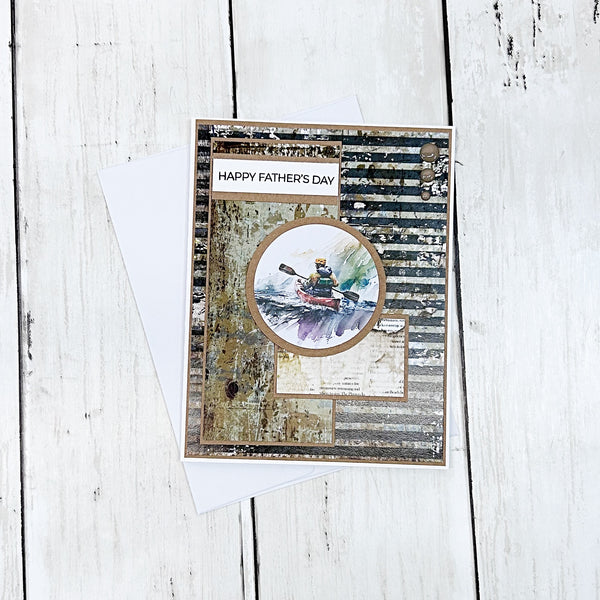 Rustic Happy Father’s Day Handmade Greeting Card