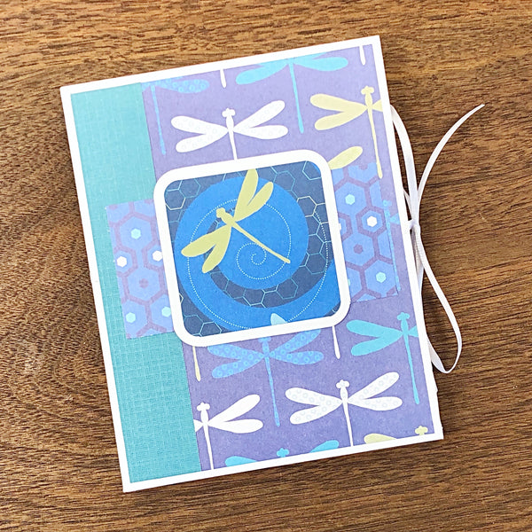 Dragonfly Themed Note Card Gift Set of 6 Blank Inside All Occasion Stationary Set