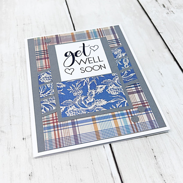 Get Well Soon Handmade Card for Man or Woman