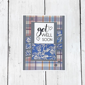 Get Well Soon Handmade Card for Man or Woman