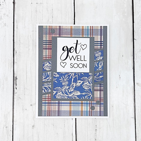 Get Well Soon Handmade Card for Man or Woman
