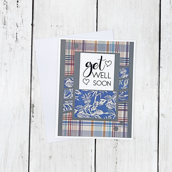 Get Well Soon Handmade Card for Man or Woman