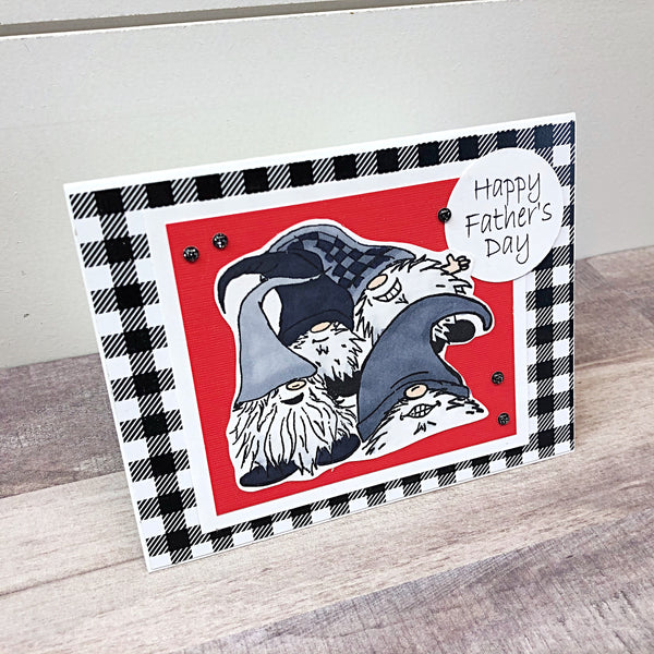 Happy Father’s Day Gnome Handmade Greeting Card