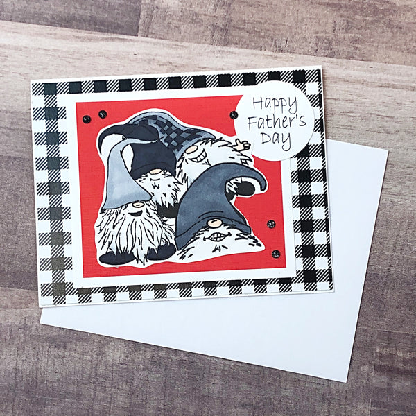 Happy Father’s Day Gnome Handmade Greeting Card