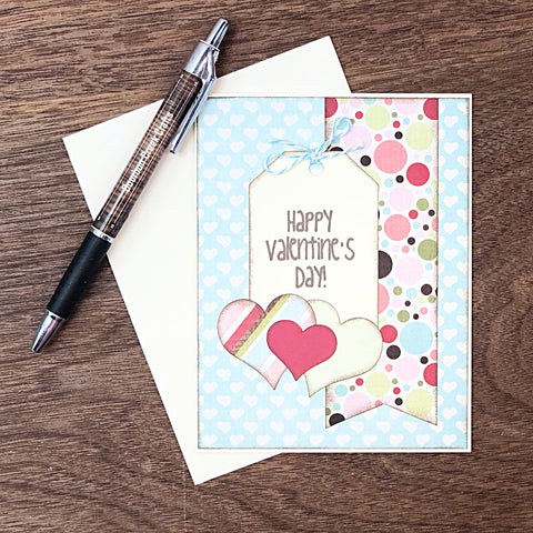 Happy Valentine's Day Card, Handmade Cute and Simple Valentine