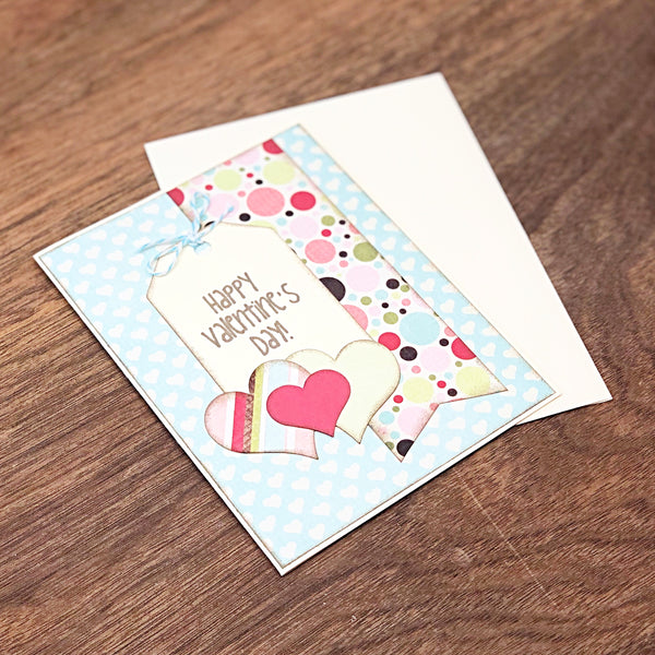 Happy Valentine's Day Card, Handmade Cute and Simple Valentine