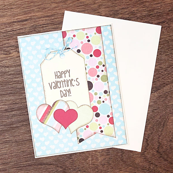 Happy Valentine's Day Card, Handmade Cute and Simple Valentine