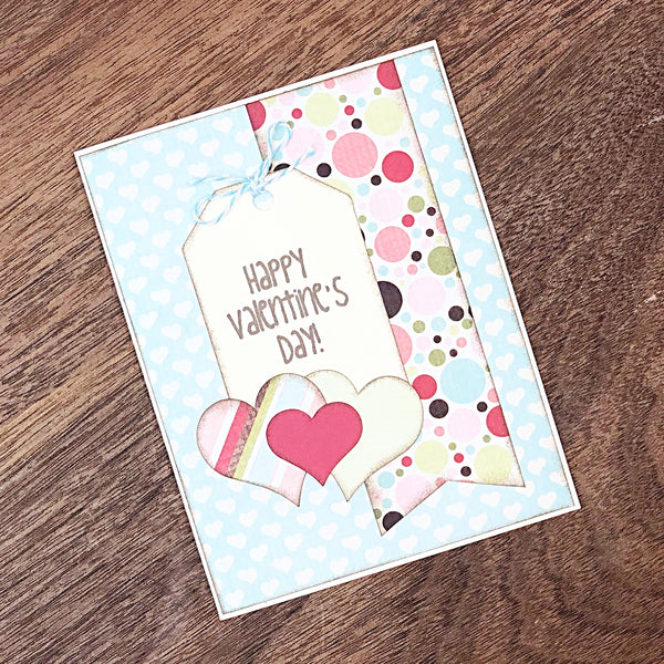 Happy Valentine's Day Card, Handmade Cute and Simple Valentine