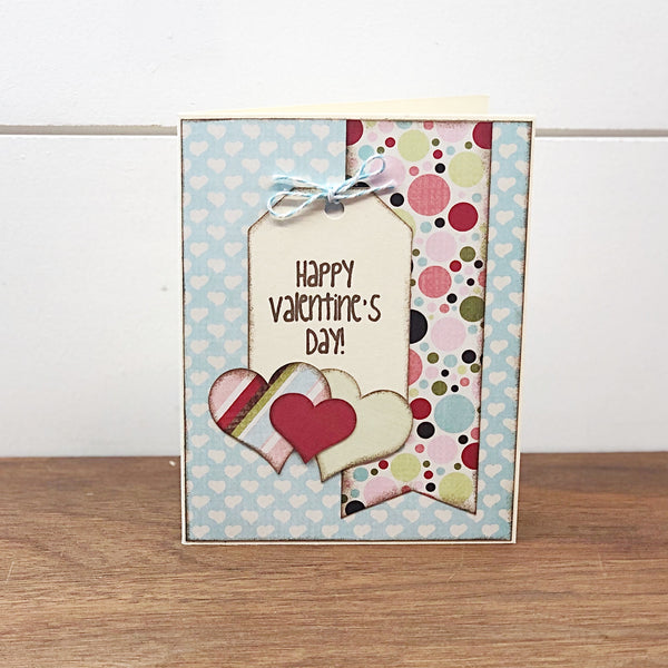 Happy Valentine's Day Card, Handmade Cute and Simple Valentine