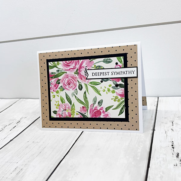 Sympathy Card, Handmade Condolences Card
