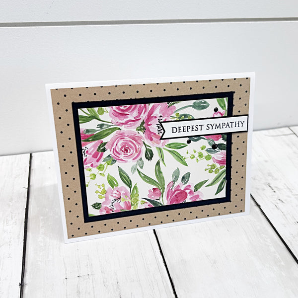 Sympathy Card, Handmade Condolences Card