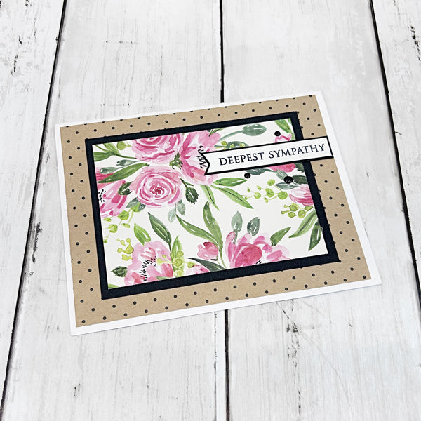 Sympathy Card, Handmade Condolences Card