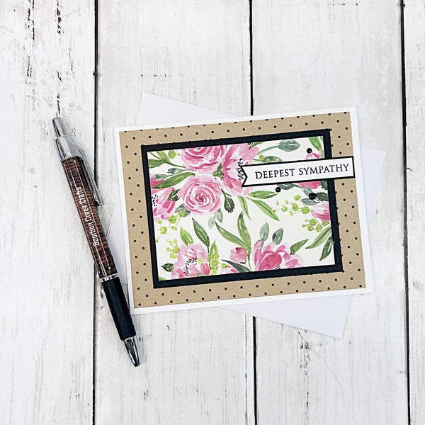 Sympathy Card, Handmade Condolences Card