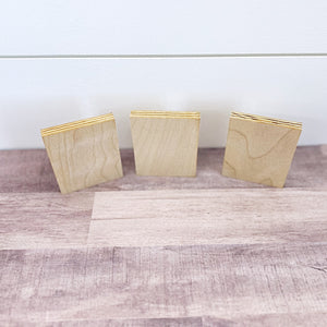 Unfinished Wooden Blocks for DIY Projects and Crafting