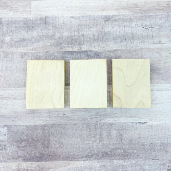 Unfinished Wooden Blocks for DIY Projects and Crafting