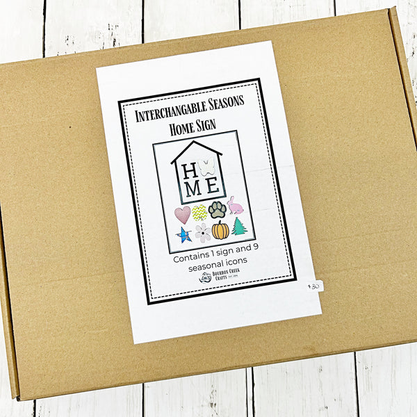 Interchangable Home Seasonal Sign