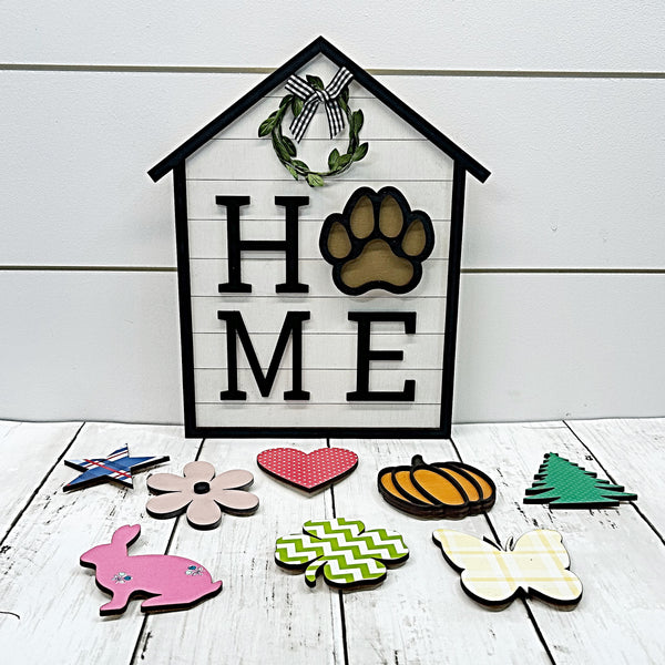 Interchangable Home Seasonal Sign