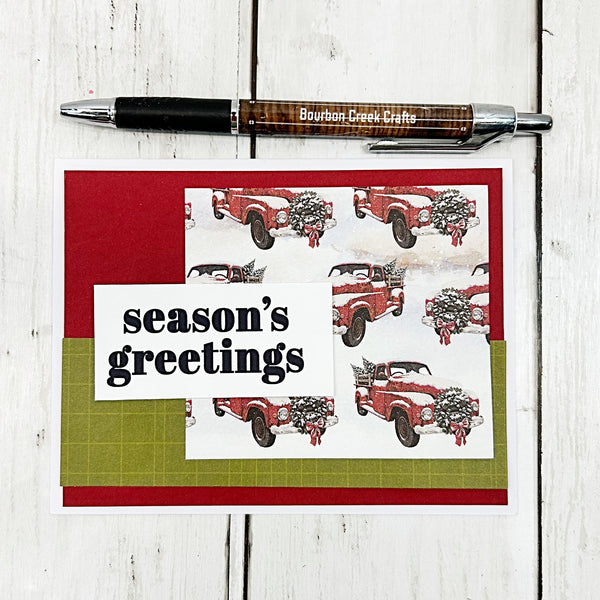 DIY Christmas Card Kit, Make Your Own Greeting Cards, Beginner Cardmaking Kit