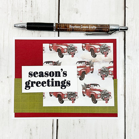 DIY Christmas Card Kit, Make Your Own Greeting Cards, Beginner Cardmaking Kit