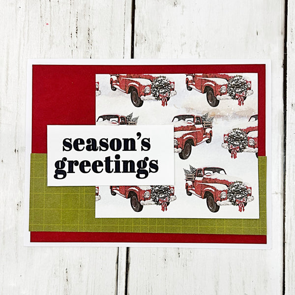 DIY Christmas Card Kit, Make Your Own Greeting Cards, Beginner Cardmaking Kit