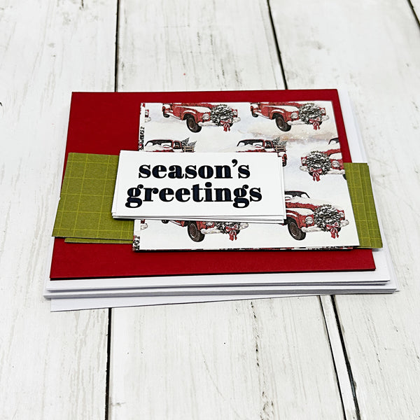 DIY Christmas Card Kit, Make Your Own Greeting Cards, Beginner Cardmaking Kit