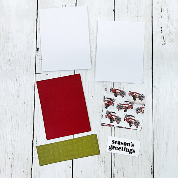 DIY Christmas Card Kit, Make Your Own Greeting Cards, Beginner Cardmaking Kit