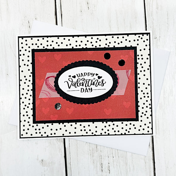 Valentine's Day Card Set of 6, Handmade Holiday Greetings