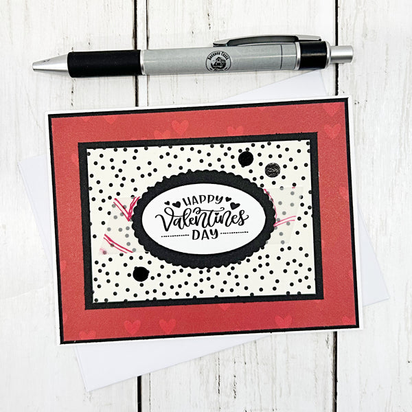 Valentine's Day Card Set of 6, Handmade Holiday Greetings