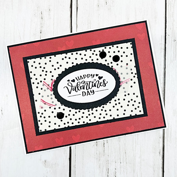 Valentine's Day Card Set of 6, Handmade Holiday Greetings