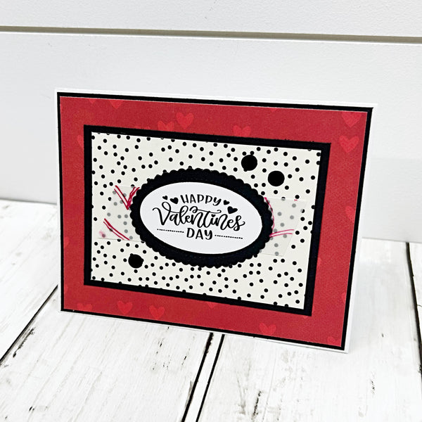 Valentine's Day Card Set of 6, Handmade Holiday Greetings