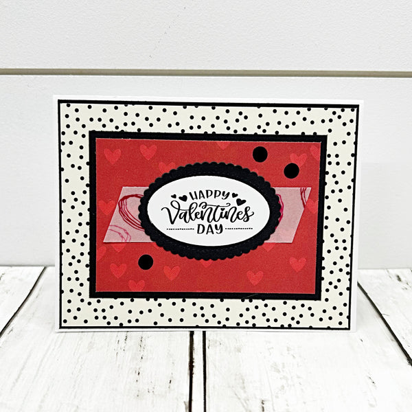 Valentine's Day Card Set of 6, Handmade Holiday Greetings