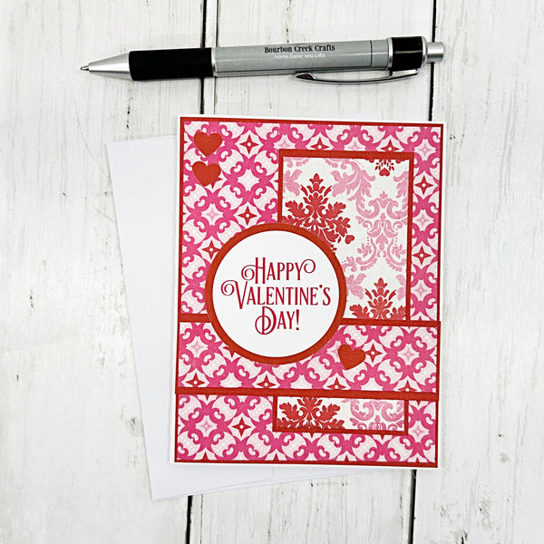 Handmade Happy Valentine's Day Cards, Set of 4 Greeting Cards