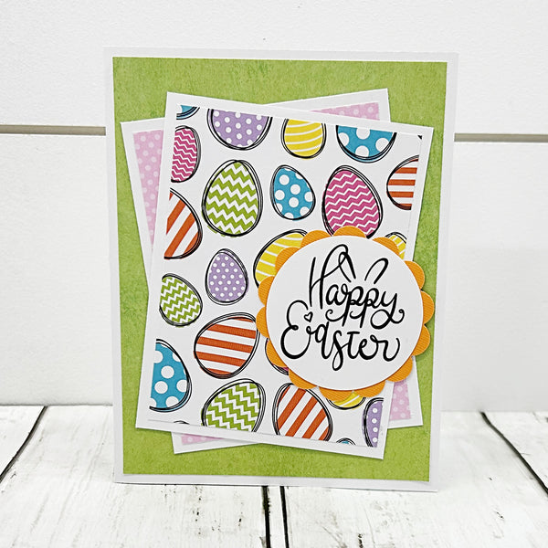 Handmade Happy Easter Note Card Set of 6