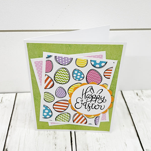 Handmade Happy Easter Note Card Set of 6