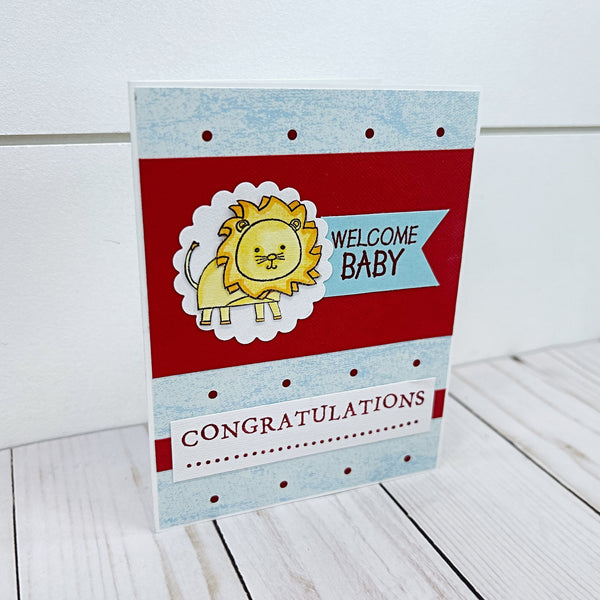 Welcome Baby Handmade Greeting Card